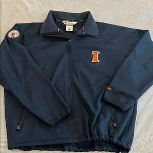 Columbia Men's University of Illinois Navy Jacket